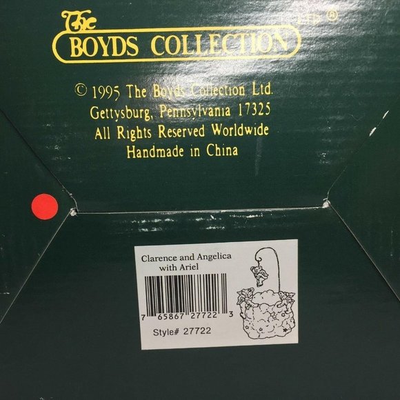 Boyds Angel Votive Candle Holder Teddy Bear Clarence Angelica Ariel Wings Gift - Picture 9 of 9